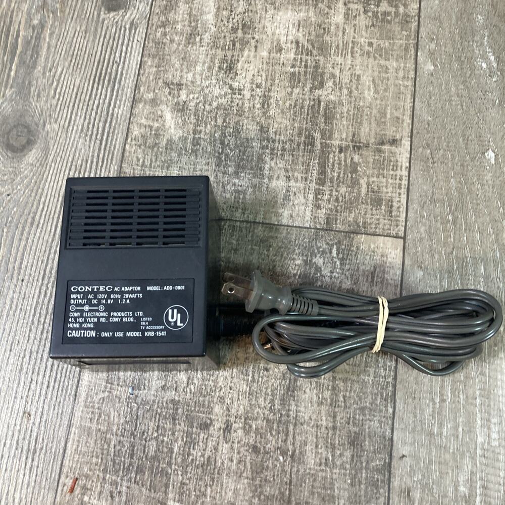 CONTEC AC Adapter Model ADD-0001 120V 60Hz 28 Watts Output 14.8v 1.2A